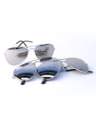 Aviator Sunglasses (Silver 3pk) by Finaday
