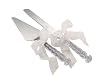 PARIS CRYSTAL CAKE KNIFE/ SERVER.