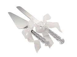 PARIS CRYSTAL CAKE KNIFE/ SERVER.