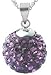 Silver Swarovski crystal Pendant by GlitZ JewelZ