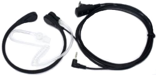 Zhsupershop Vibration Sensor Throat Mic Headset with VOX-PTT Switch for Cobra Radio MT200 PR385 Li-5600 CXT225 2.5mm 1-pin Jack