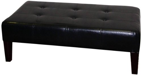 4D Concepts Large Faux Leather Coffee Table