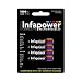 Infapower Aaa 1000mah With 4 Rechargeable Batteries