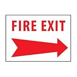 31XCgDYp7iL. SL160  Fire Safety Sign   Fire Exit With Right Arrow   Vinyl