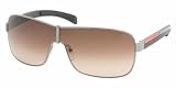 Prada Sunglasses - Designer Fashion AUTHENTIC Mens Sport Gunmetal Eyewear PR52IS 5AV6S1