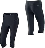 Nike Womens Dri-Fit Be Fast Black Capri 3/4 Tights