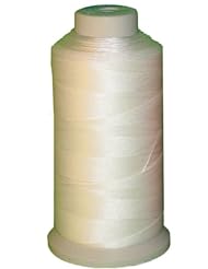 Art and Craft Supply: Bonded Nylon Sewing Thread 1500 Yard Size #69 T70 Color White for Outdoor, Leather, Bag, Shoes, Canvas, Upholstery - LONGSHENG