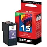 Lexmark International Products - Inkjet Cartridge, 150 Page Yield, Color - Sold as 1 EA - Ink cartridge is designed for use Lexmark Z2300, Z2320, X2650 and X2600. Nonrefillable cartridge is licensed for single use only. Lexmark Return Program Cartridges are sold at a discount, versus the prices of regular cartridges, in exchange for the customer's agreement to use the cartridge only once and return it only to Lexmark for remanufacturing or recycling. Ink cartridge yields 150 pages.