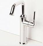 Ciasia Kitchen and Bathroom Faucet,single Handle and Rotation, Polishedt Chrome,100% Copper,cold&hot,more Higher