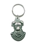Pewter Jack Russell Terrier JRT Key Chain Ring Made in the USA