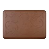 WellnessMats 36-inch by 24-inch Motif Mat, Bella, Brown