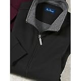 Zip-Front Cotton Interlock Long Sleeve Knit Cardigan