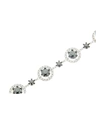 Victoria Kay 8 5/8 TDW White and Black Diamond Bracelet in 14k White Gold (I-J, I1-I2)