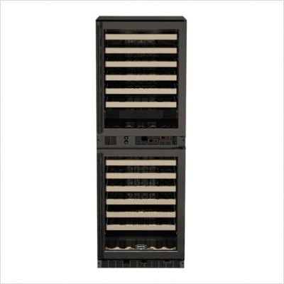 Chateau 108 Bottle Wine Refrigerator Door: Black, 