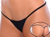 Black V-Back Thong