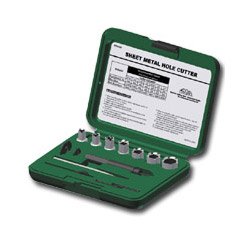 Mountain 7430 10-Piece Sheet Metal Hole Cutter Kit