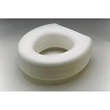 Duro-Med Deluxe Plastic 5 Toilet Seat Riser, White