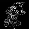 Glow In The Dark - Wizard Shroom Tapestry 43 x 40