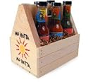 MO HOTTA'S WOODEN SIX PACK Gift Basket