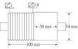 ELECTRIC ROLLING MILL COMBINATION FLAT AND WIRE ROLLS 100MM