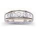14K Two Tone Gold Diamond Bridal Anniversary Band Ring (0.50 ctw, G-H, SI1)