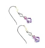 Baerreis - Swarovski Lavendar Crystal Drop Earrings