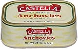 Anchovies, Flat Fillets in Soya Oil, 28oz(793g)