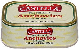 Anchovies, Flat Fillets in Soya Oil, 28oz(793g) by parthenonfoods.com