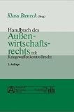 Review O. Schmidt  / Handbuch des Aussenwirtschaftsrechts einschl. Kriegswaffenkontrollrecht (Aschendorffs juristische Handbucher)