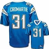 Reebok San Diego Chargers Antonio Cromartie Replica Alternate Jersey Large