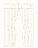 ON SALE Goa Sand Crib Bedding - Curtain Panel Set - Grande Stripe Sand