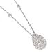 14K White Gold Edwardian Look Diamond Nklce D.10tw with 16 Chain