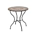 Siena Garden 660007 Tisch Finca, Gestell schwarz, Tischplatte in Mosaik-Optik, � 70 x H 71 cm