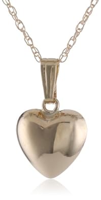 Cheap Girls Jewelry 14k Yellow Gold Childrens-Baby Petite Hollow Puffed Heart Pendant Necklace, 13" For Sale Cheap Girls Jewelry 14k Yellow Gold Childrens-Baby Petite Hollow Puffed Heart Pendant Necklace, 13" For Sale