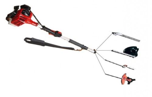 Freischneider, Heckenschere, Kettensäge 4in1 Gartenpflegeset