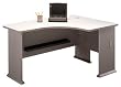 Advantage Pewter Right Elbow Desk By Bush Furniture