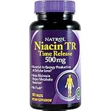 Natrol Niacin TR 500mg Tablets (Pack of 3, 100 Tablets each Bottles)