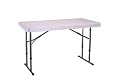 Lifetime 22941    4-Foot Adjustable Folding Table, White Granite (48 x 24 Inch Molded Top)
