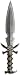 California Costume Men's Pirate Shank 18", Silver, One Size