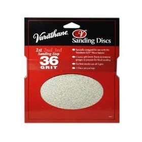 Rust-Oleum 203930 Varathane 36 Grit Sand Discs for EZV Floor Finish Sanders, 3-Pack
