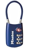 Master Lock 4688DBLU TSA Accepted Cable Luggage Lock, Blue