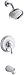 KOHLER K-T12007-4-CP Fairfax Rite-Temp Pressure-Balancing Bath and Shower Faucet Trim, Polished Chrome