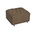 Newco International Grand Ottoman, Bella Velvet Chocolate Brown