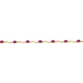 14K Gold 2.89cttw Diamond and Ruby Bracelet Jewelry 7 by FindingKing