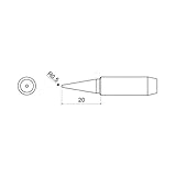 エスコ R0.5mmコテ先 EA304H-25用 EA304H-251