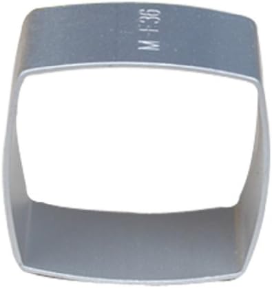 Wocuz Baking Cookie Cutter Aluminum Convex Square Shape Cutter Cut Outs Mold for Party 10 Pcs