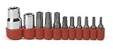 GearWrench 80724 11-Piece Torx Tamper Insert Bit Socket Set