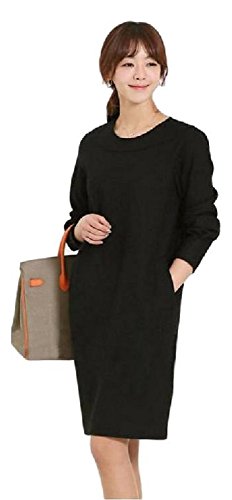 (トーアソーア) toasoa ワンピース レディース きれいめ 大人 かわいい 切り替え ゆったり 着やせ I ライン 黒