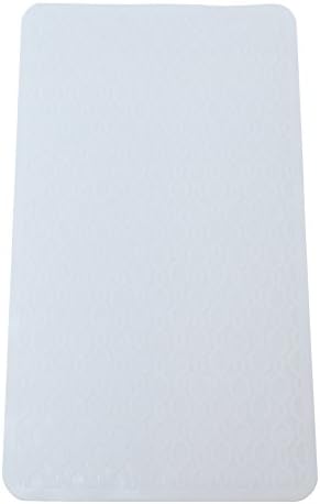 Non-Slip Bath Mat - Durable for Tub &amp; Shower, Easy to Clean Soft Silicone - Latex-Free, BPA, PVC &amp; Phthalate-Free - Anti-Bacterial, Mold &amp; Mildew Resistant - Safe for Baby, Kids &amp; Elderly (White)