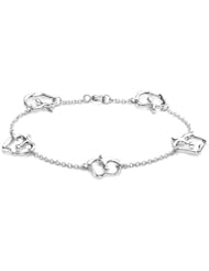 Bling Jewelry Twilight Style Sterling Silver Apple Charm Bracelet 7in